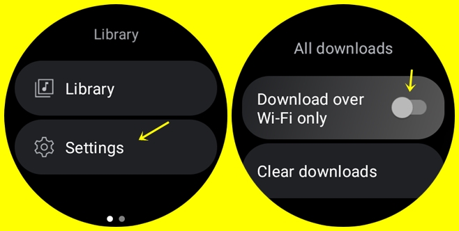 Download over wifi or cellular data