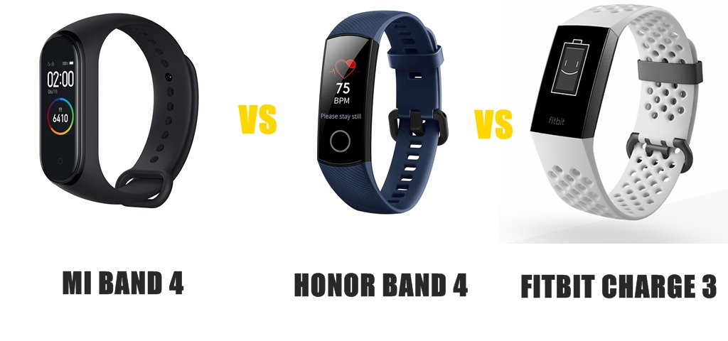huawei band 3 pro vs fitbit charge 4