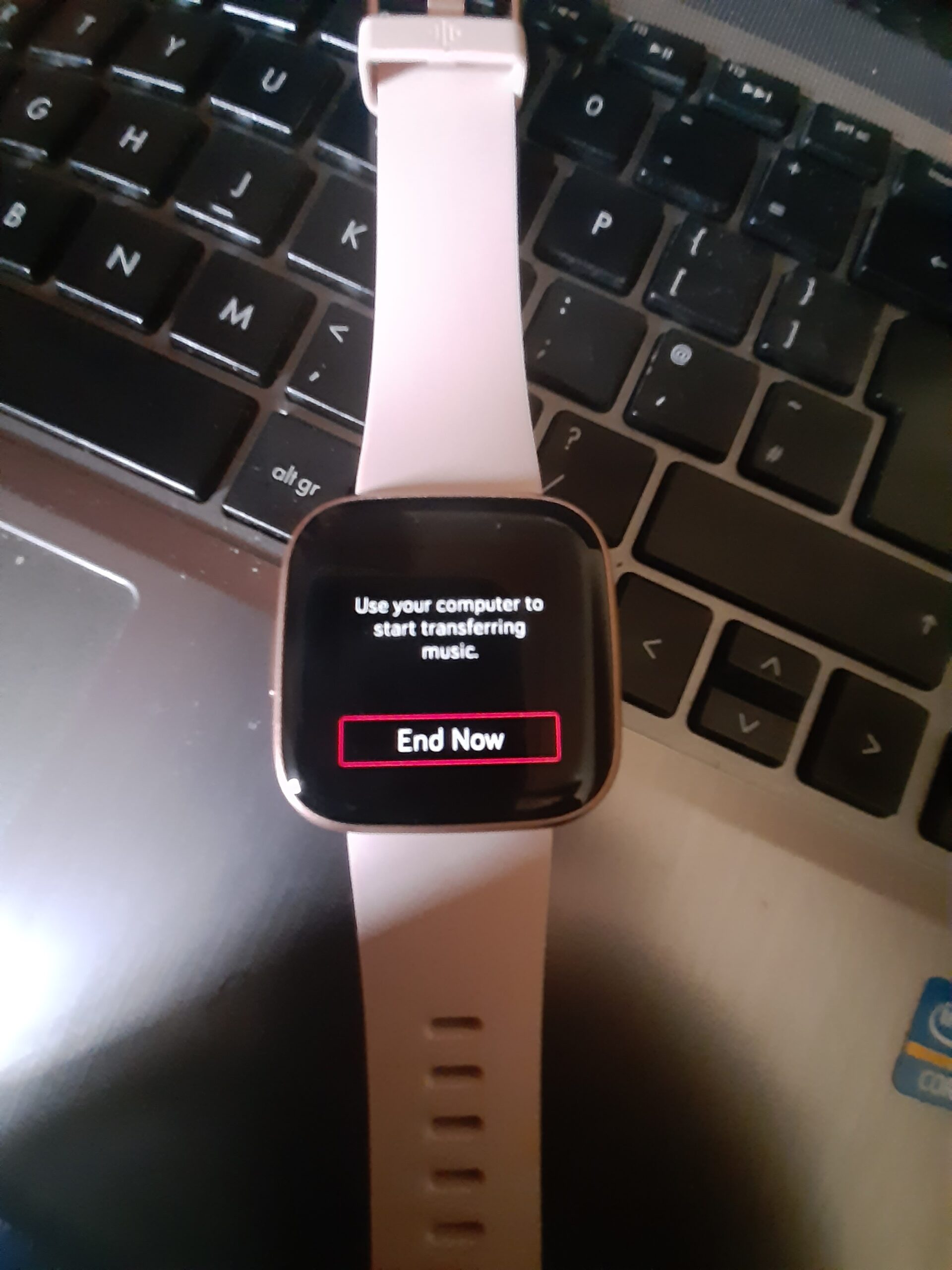 In this pohow to add personal music to Fitbit Versa 2