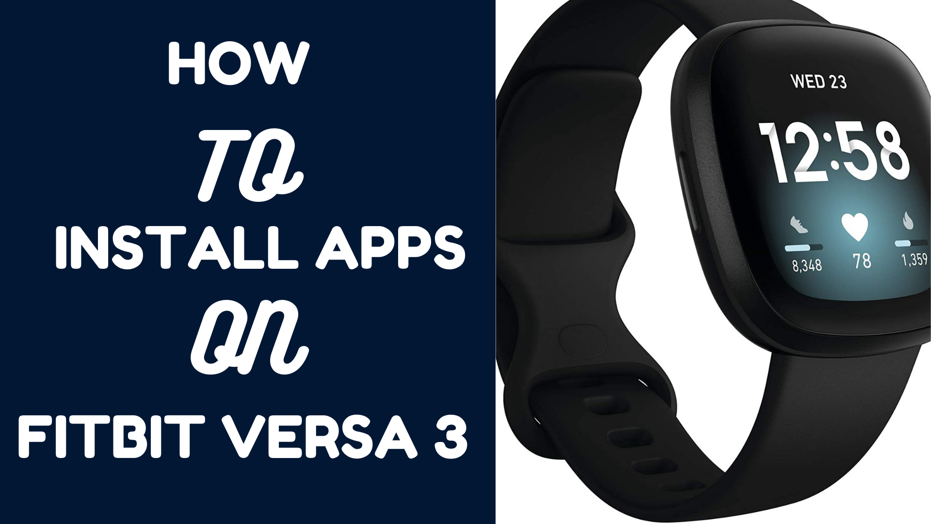 how to install and delete apps in Fitbit Versa 3