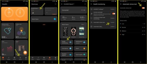 How to monitor stress with Huawei Band 7